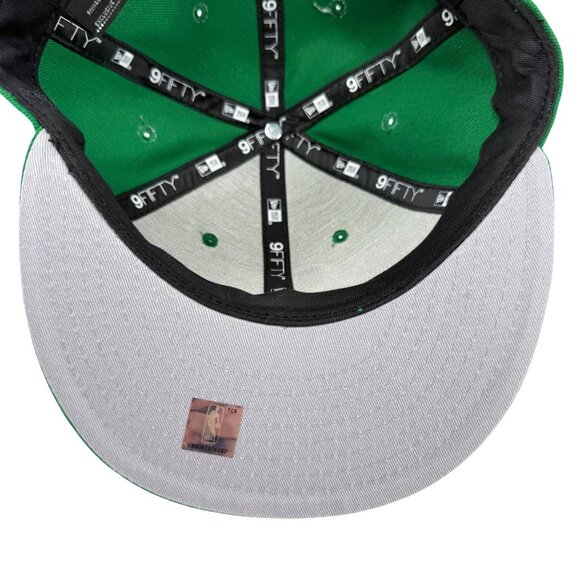 New Era 9Fifty Boston Celtics Green Snapback Hat Adjustable Cap Mens NBL - Picture 12 of 13